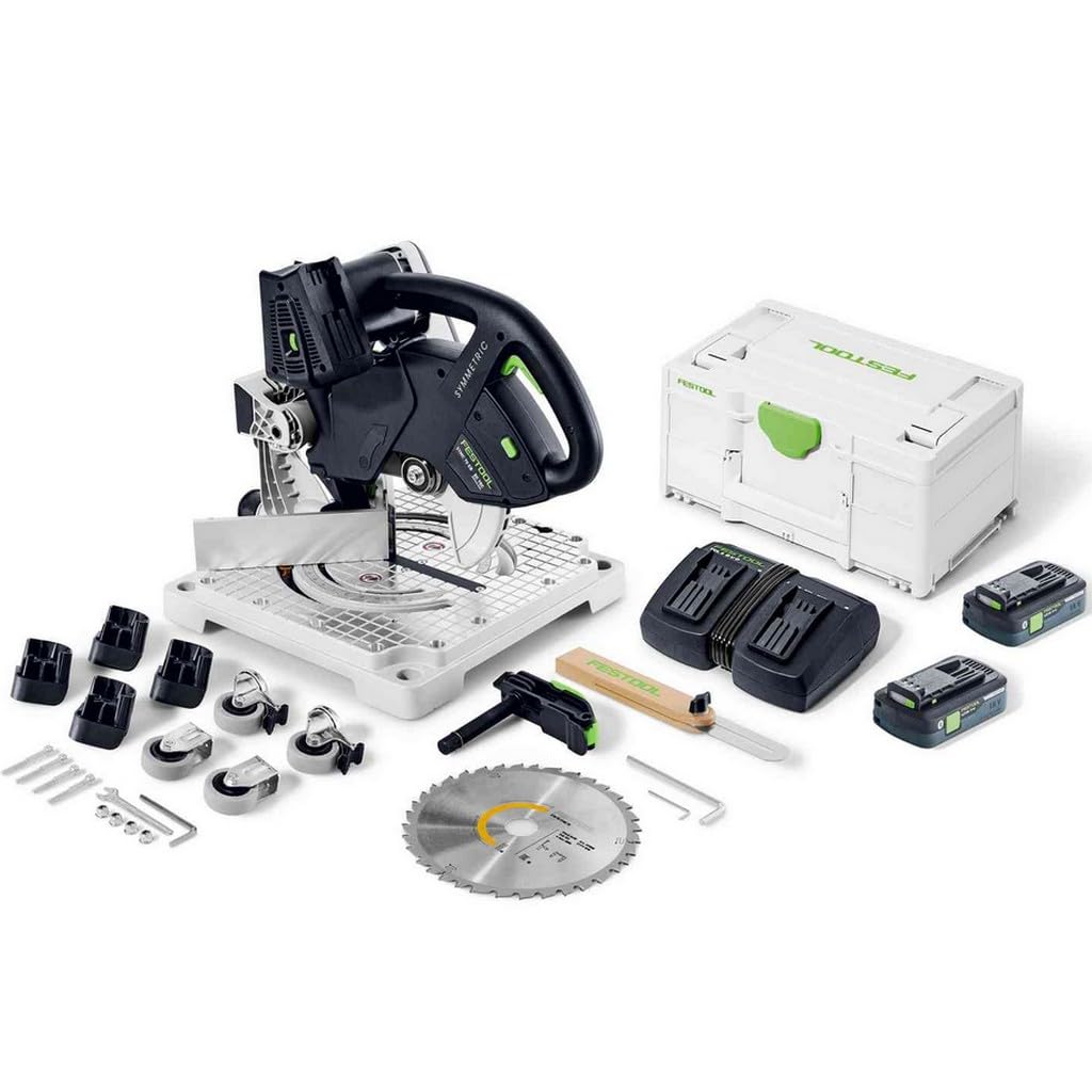 Festool SYMC 70 Akku-Leistensäge SYMMETRIC 2x18V – 216 mm, EBI-Plus
