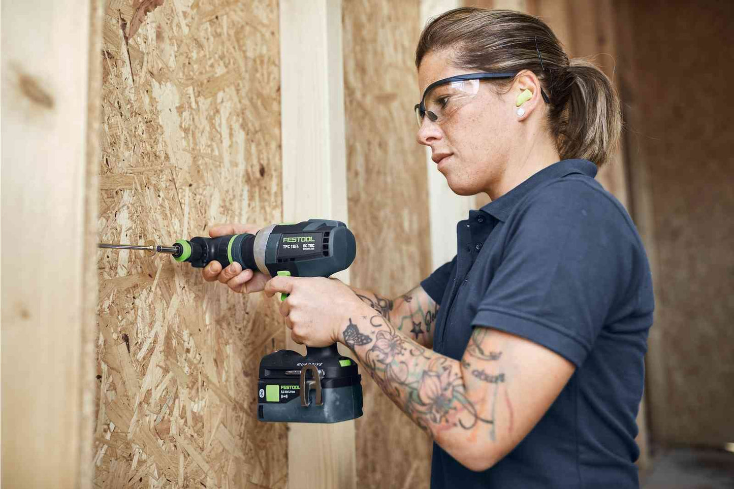 Festool TPC 18/4 Akku-Schlagbohrschrauber QUADRIVE Set – 2 Akkus, Schnelllader, im Systainer