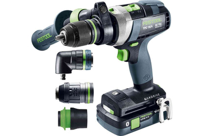 Festool TPC 18/4 Akku-Schlagbohrschrauber QUADRIVE Set XL – 2 Akkus, Schnelllader, im Systainer