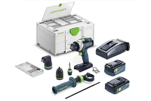 Festool TPC 18/4 Akku-Schlagbohrschrauber QUADRIVE Set – 2 Akkus, Schnelllader, im Systainer