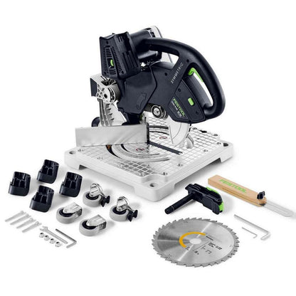 Festool SYMC 70 Akku-Leistensäge SYMMETRIC 2x18V – 216 mm, EBI-Plus