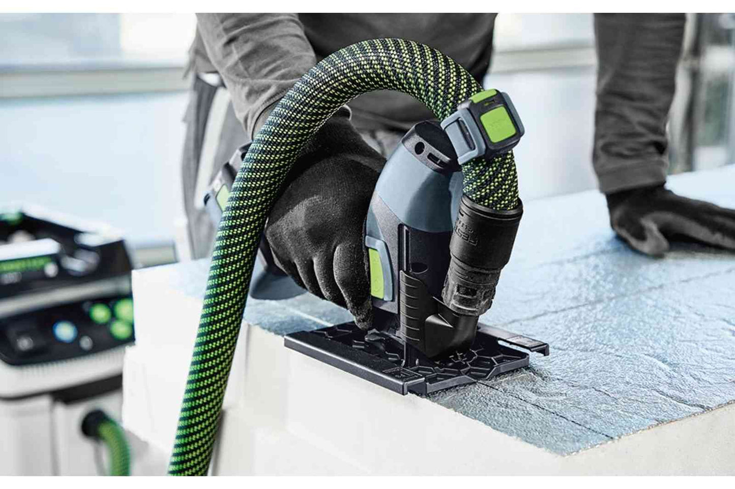 Festool ISC 240 Akku-Dämmstoffsäge 18V – 2x4,0Ah, EBI-Plus, im Systainer