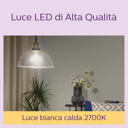 Philips Classic LED E27 Lampe, 60W, matt, warmweiß, nicht dimmbar, Doppelpack