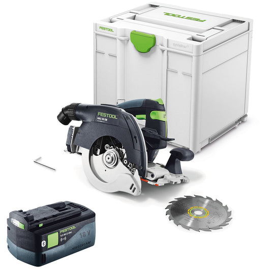 Festool HKC 55 EB-Basic-5,0 Akku-Handkreissäge 18V – mit 5,2Ah Akku, im Systainer