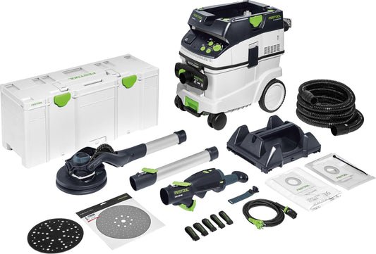 Festool PLANEX LHS 2 225 mit CTM 36 Set – Langhalsschleifer mit Absaugung, im Systainer